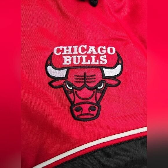 Nwt Chicago Bulls winter jacket Fans Gear NBA licensed mens med red black Jordan - Picture 14 of 16